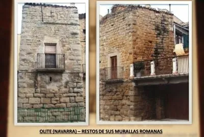 OLITE (NAVARRA)â€“ RESTOS DE SUS MURALLAS ROMANAS