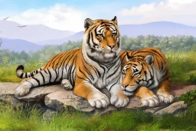 Tigres-arte