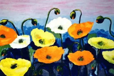 Amapolas ,Pintadas, AcrÃ­lico.jpg jigsaw puzzle