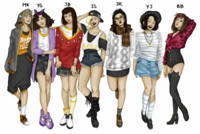 Got7 si fueran chicas K-pop  Fanart kpop