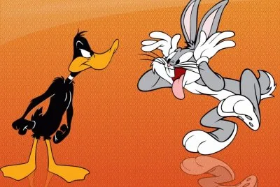 Pato y Bugs Bunny