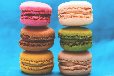 Macarrones- Pasteles.