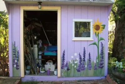 Mural Shed Painting-OOPS! Forgot the Trim