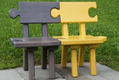 Banco- Puzzle, conectado.