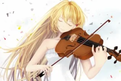 violin anime chica