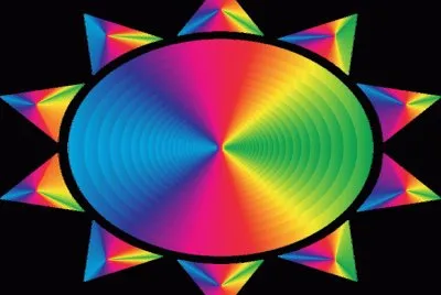 Sol -geomÃ©trica arte.