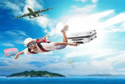 man-flying jigsaw puzzle