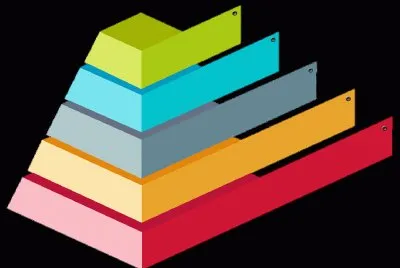 Colorido- PirÃ¡mide,InfografÃ­a jigsaw puzzle