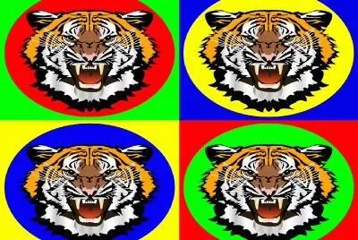 Tigres-Animales-Colorido jigsaw puzzle