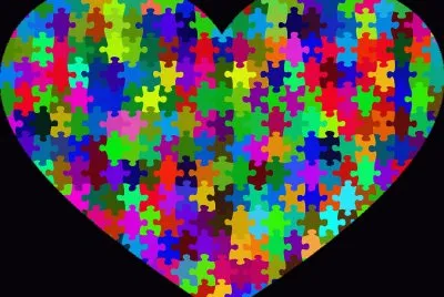 Corazon-Piezas-Rompe Cabezas. jigsaw puzzle