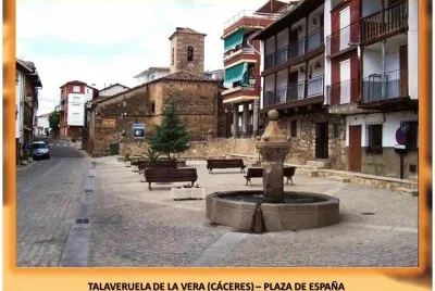 TALAVERUELA DE LA VERA (CÃCERES) â€“ PLAZA DE ESPAÃ‘A jigsaw puzzle