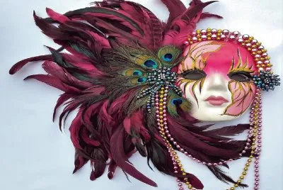 MÃ¡scara- Colorido- Plumas.