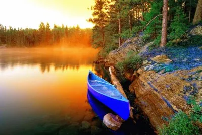 BOTE EN EL LAGO jigsaw puzzle