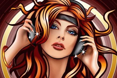 ArtÃ­stico-Chica-Auricular. jigsaw puzzle