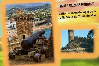 TOSSA DE MAR (GIRONA)  CAÃ‘Ã“N Y TORRE VIGÃA jigsaw puzzle