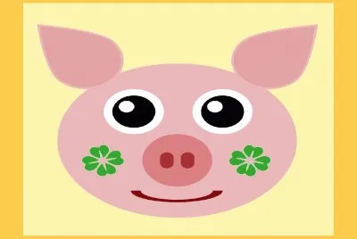 Suerte- Cerdo Afortunado.