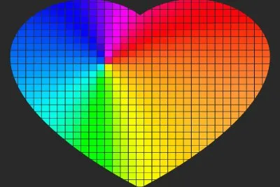 CorazÃ³n- Color- Cuadrados.