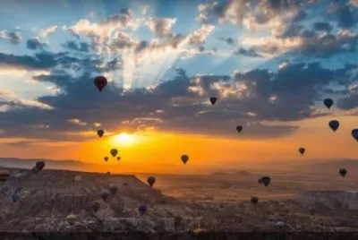 Balloons at Sunset in Turkey jigsaw puzzle