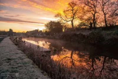 frosty sunrise Scotland jigsaw puzzle