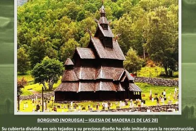 BORGUND (NORUEGA)â€“ IGLESIA DE MADERA (1 DE LAS 28) jigsaw puzzle