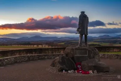Sundown David Stirling Monument Doune jigsaw puzzle