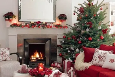 Cozy Christmas Sitting Room