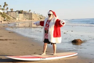 Surfing Santa-Laguna Beach, CA jigsaw puzzle