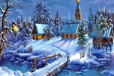 village hiver jigsaw puzzle