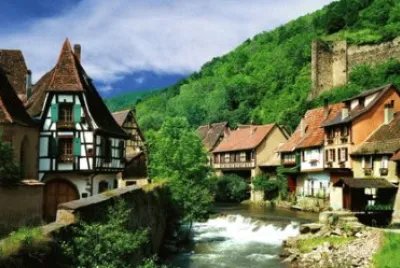 aldea en Suiza jigsaw puzzle