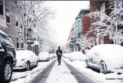 NYC Street in winter