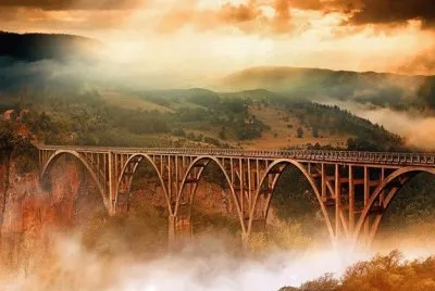 Tara Bridge in Montenegro jigsaw puzzle