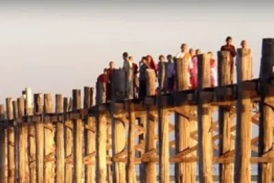 U Bein Bridge - Teakwood Bridge of 1800 's jigsaw puzzle