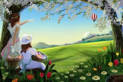 Chicas en el Campo jigsaw puzzle