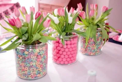 Tarros con Flores