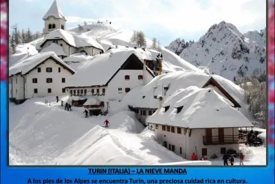 TURIN (ITALIA) â€“ LA NIEVE MANDA