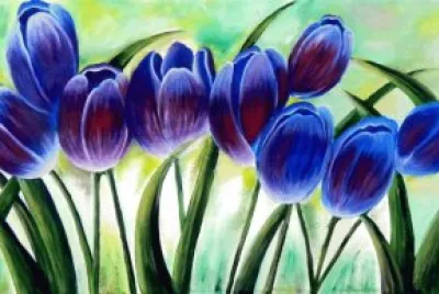 Flores azules jigsaw puzzle