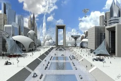 Ciudad futurista jigsaw puzzle