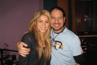 My friend Archie PeÃ±a with Shakira
