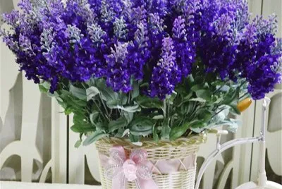 Pretty Flowers in Basket Mini Bike jigsaw puzzle