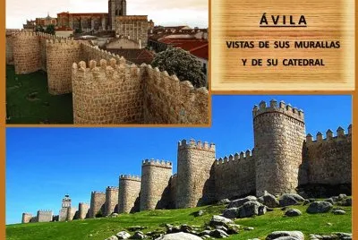 ÃVILA - VISTAS DE SUS MURALLAS Y DE SU CATEDRAL