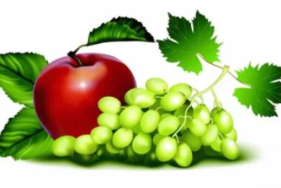 uva y manzana