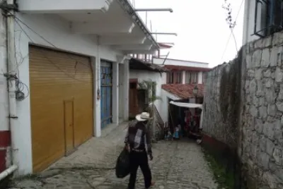 Una calle de Cuetzalan
