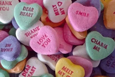 Colorful Candy Hearts