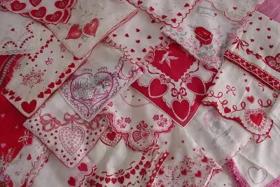 Vintage Valentine Hankerchiefs