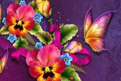 Flores Mariposes jigsaw puzzle