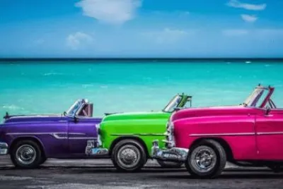 פאזל של Voitures de couleur