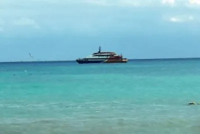Transbordador en Playa del Carmen.