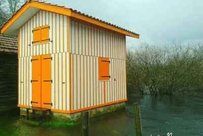 Cabane les pieds dans l 'eau