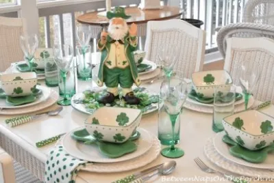 St Patrick 's Day Table setting