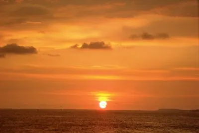 Puesta del sol en Puerto Vallarta, Jalisco.